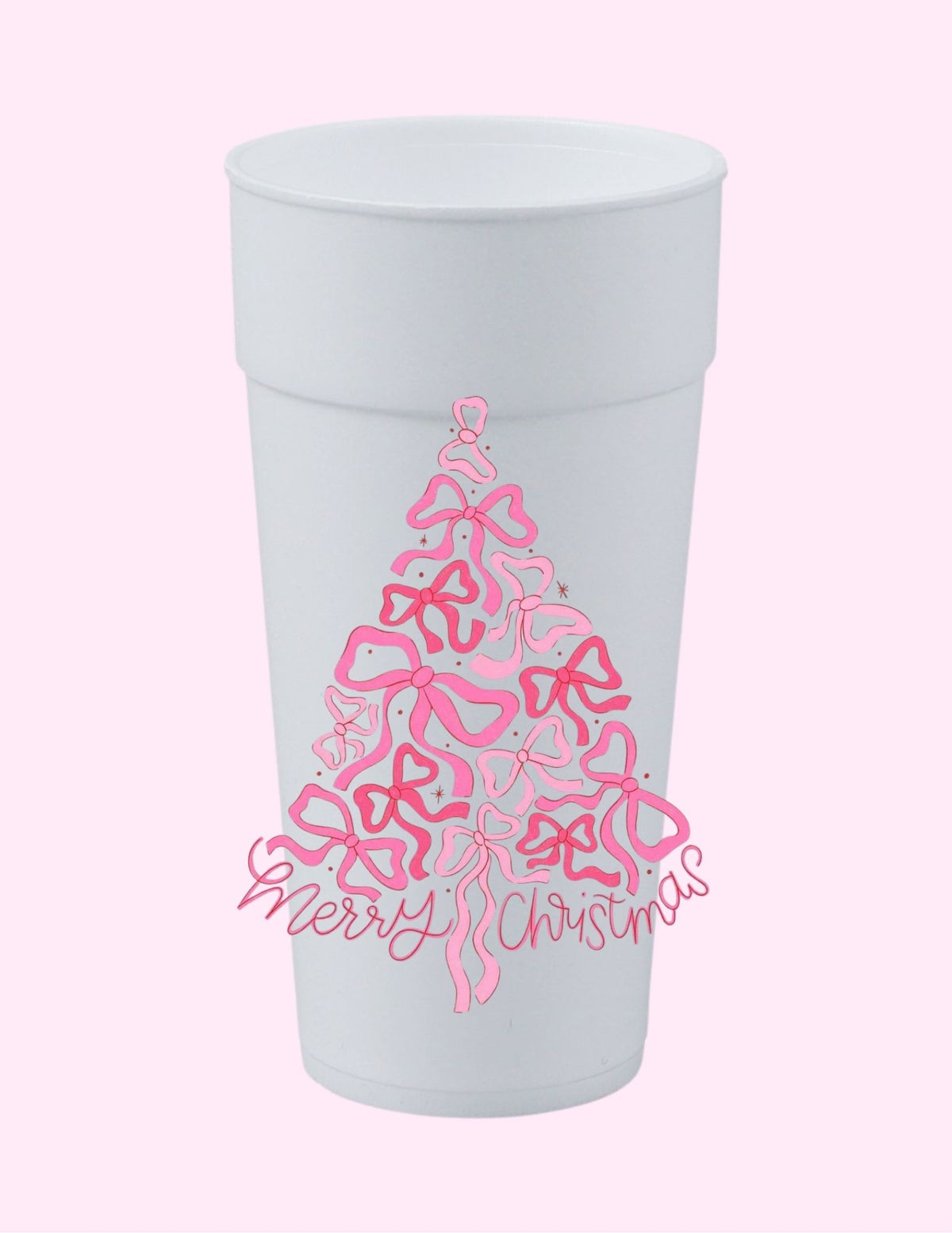Bow Christmas Tree Cup