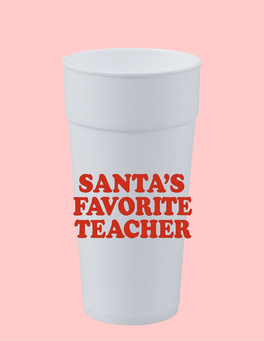 Santa's Favorite Teacher Cup