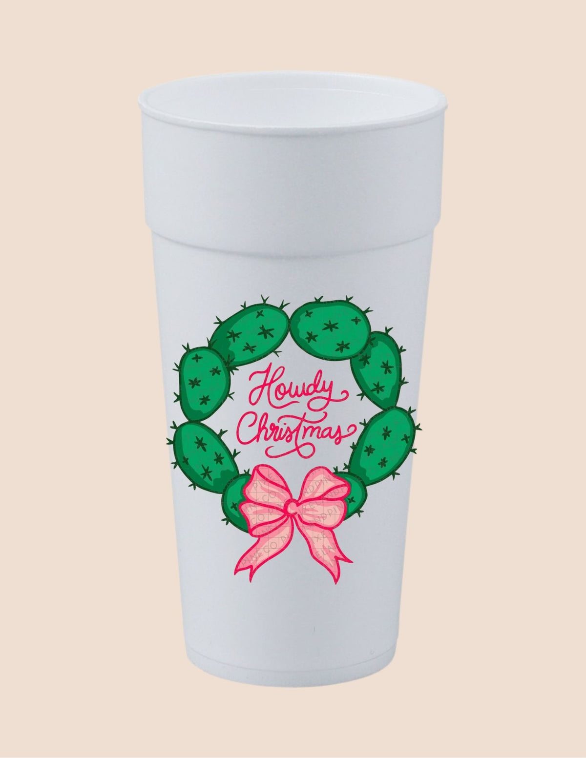 Howdy Christmas Wreath Cup